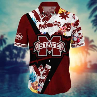 Floral Aloha NCAA Mississippi State Bulldogs Hawaiian Shirt Gift For Beach Trip