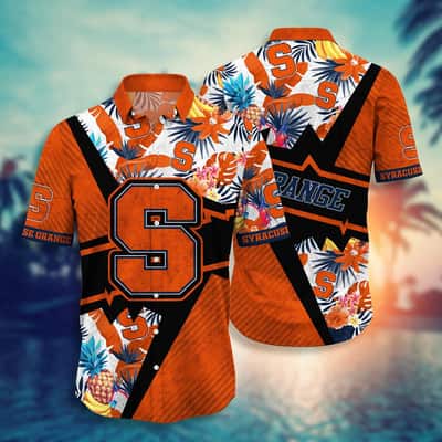 Tropical Aloha Syracuse Orange NCAA Hawaiian Shirt Gift For Beach Lovers