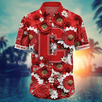 Colorful Aloha NCAA Cornell Big Red Hawaiian Shirt Trendy Summer Gift