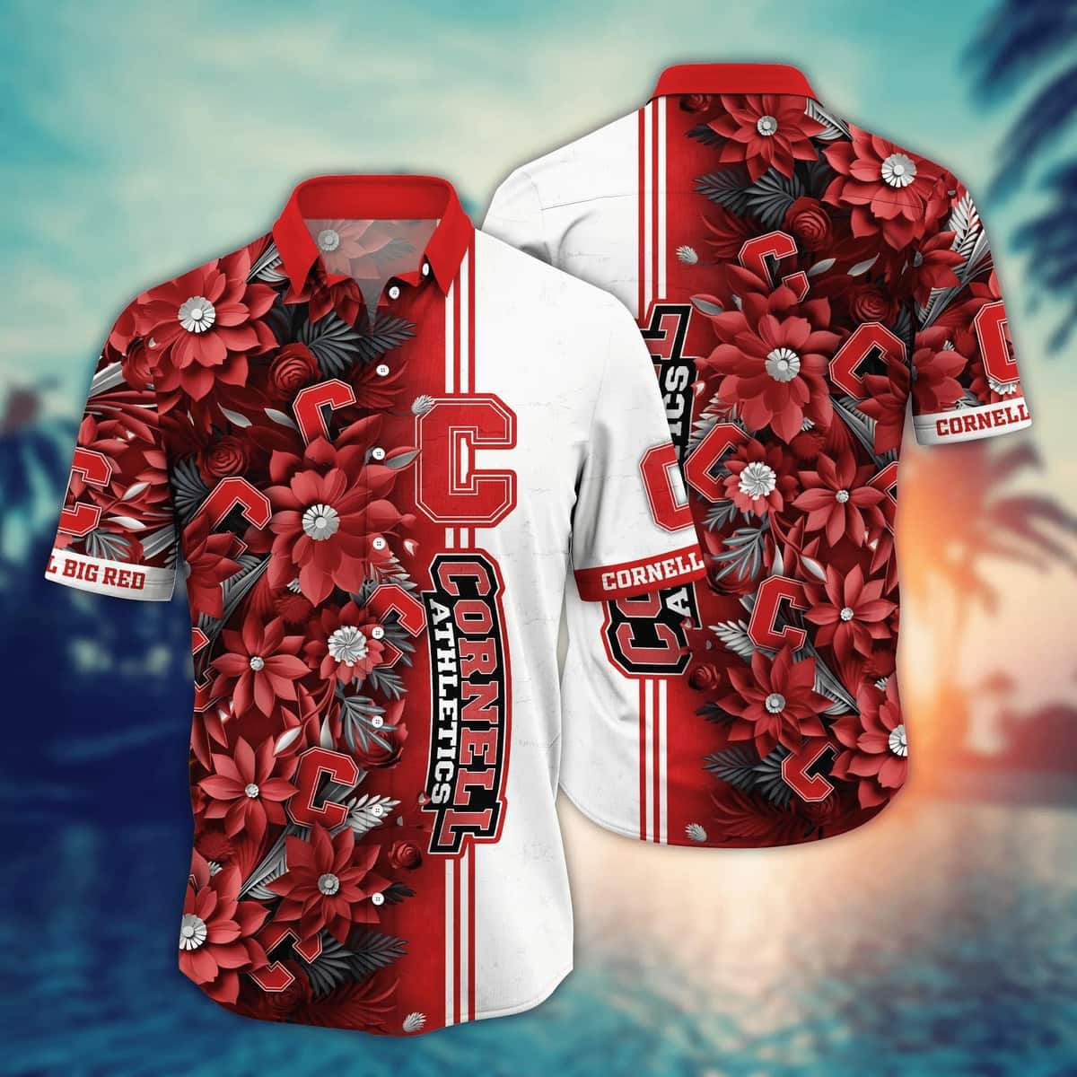 Maryland Terrapins NCAA Flower Hawaiian Shirt Outfit 3D Shirt