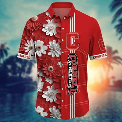 Floral Aloha NCAA Cornell Big Red Hawaiian Shirt Gift For Summer Lovers