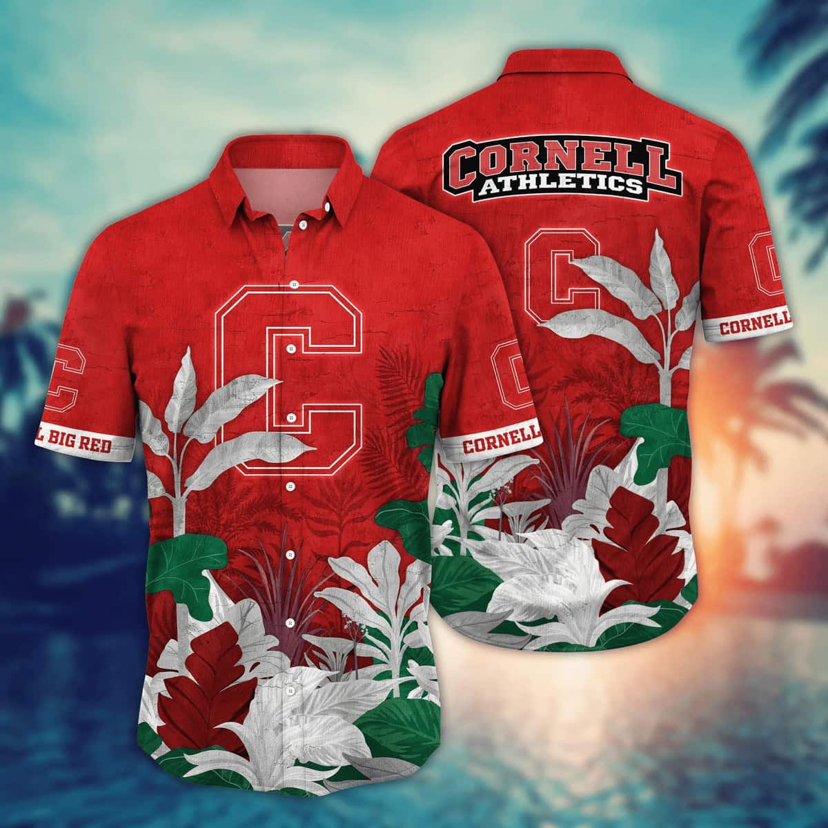 Tropical Aloha NCAA Cornell Big Red Hawaiian Shirt Gift For Best Friend