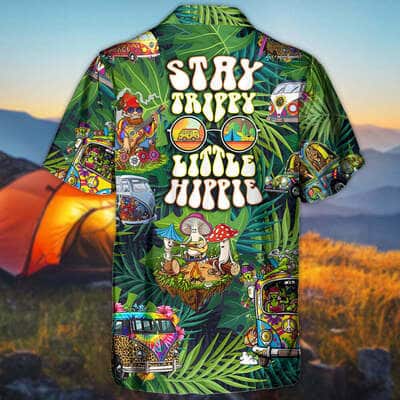 Colorful Funny Hawaiian Shirt Hippie Stay Trippy Little Hippie Gift For Dad