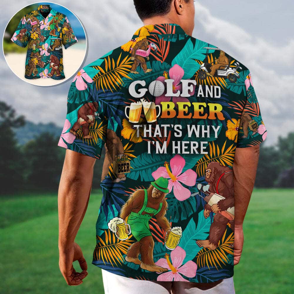 Funny Hawaiian Shirt Let's Get Drunk And Drive Golf Cart Gift For