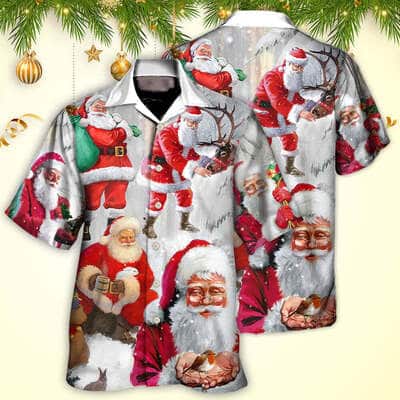 Christmas Funny Hawaiian Shirt Santa Claus Story Gift For Beach Lovers