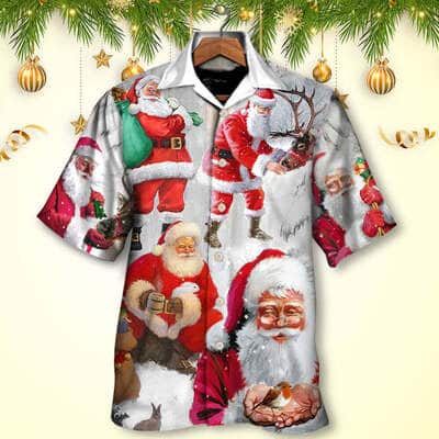 Christmas Funny Hawaiian Shirt Santa Claus Story Gift For Beach Lovers