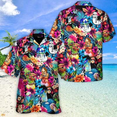 Aloha Funny Hawaiian Shirt Star Wars Special Synthwave Gift For Friend