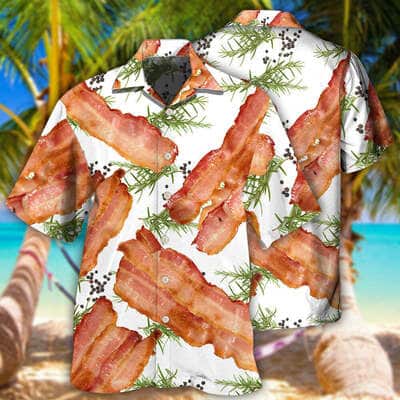 Cool Funny Hawaiian Shirt Food Bacon Gift For Best Friend