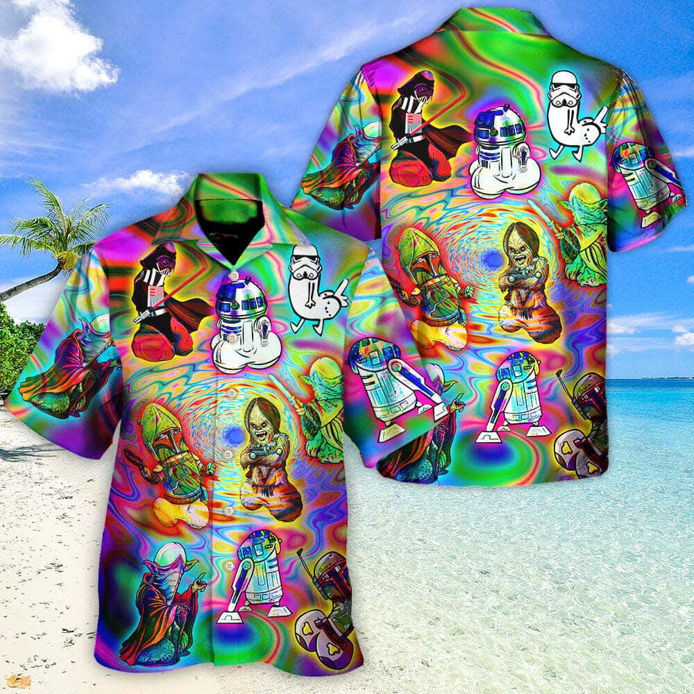 Colorful Funny Hawaiian Shirt Star Wars Your Eyes Can Deceive You Don't Trust Them Summer Gift