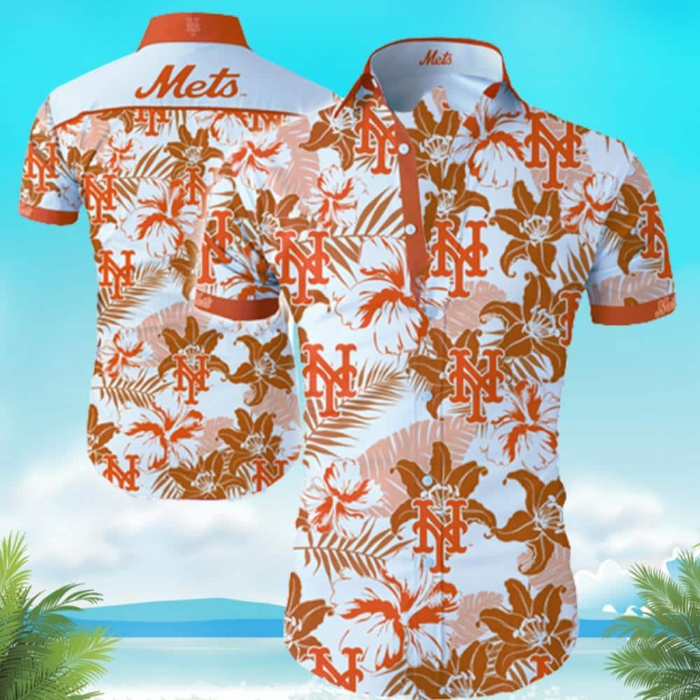 Trending MLB New York Mets Hawaiian Shirt Tropical Flower Gift For Beach Trip
