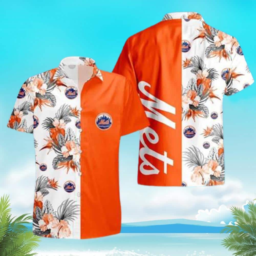 Aloha MLB New York Mets Hawaiian Shirt Tropical Flower Gift For