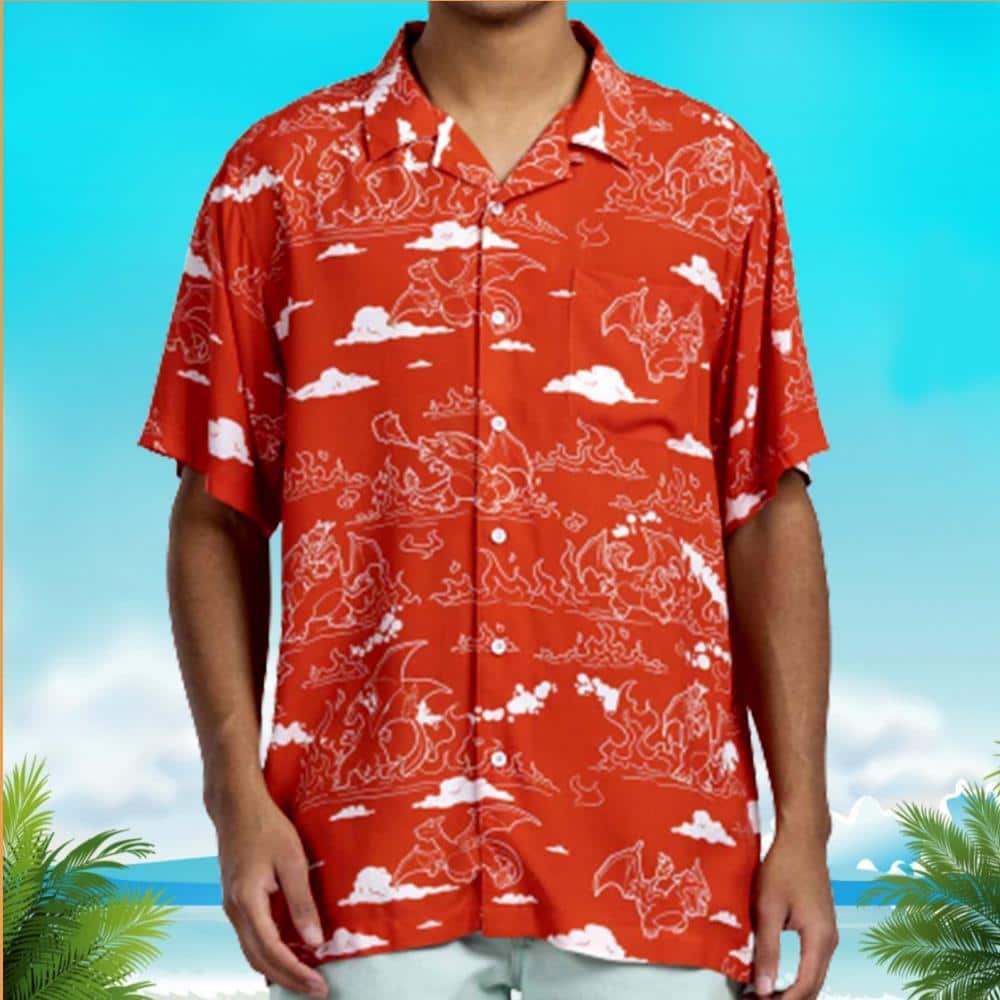 Summer Aloha Pokemon Hawaiian Shirt Lizardon Gift For Beach Vacation