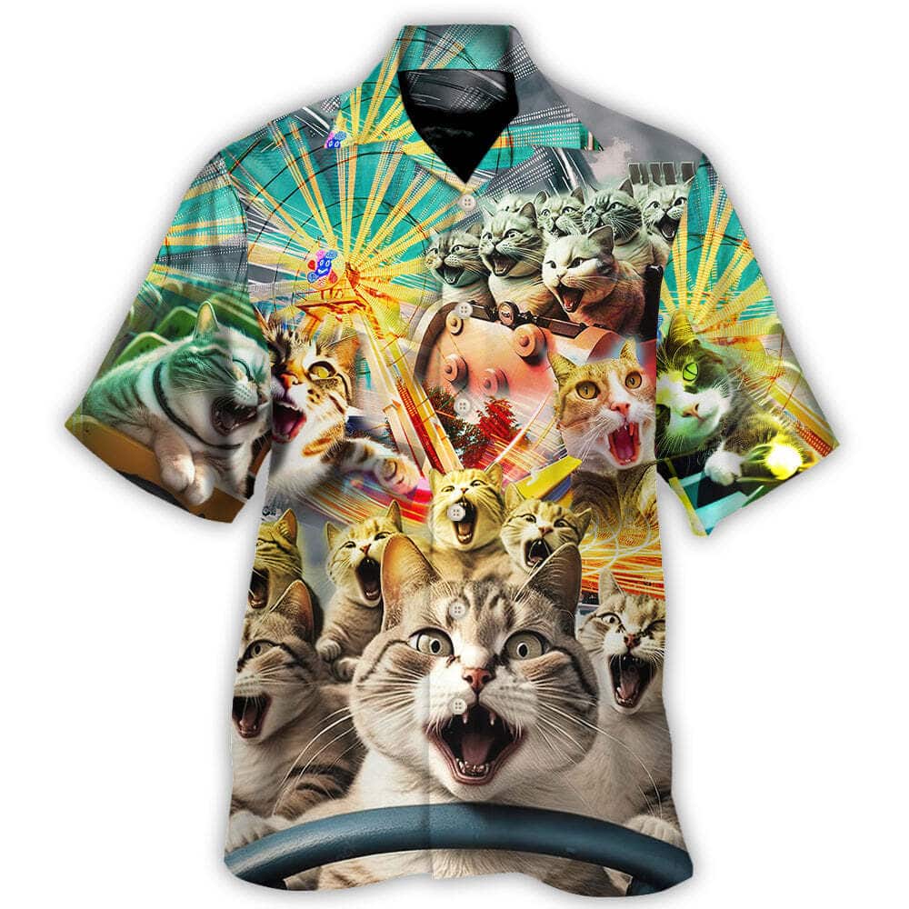 Funny Cat Hawaiian Shirt Gift For Beach Holiday