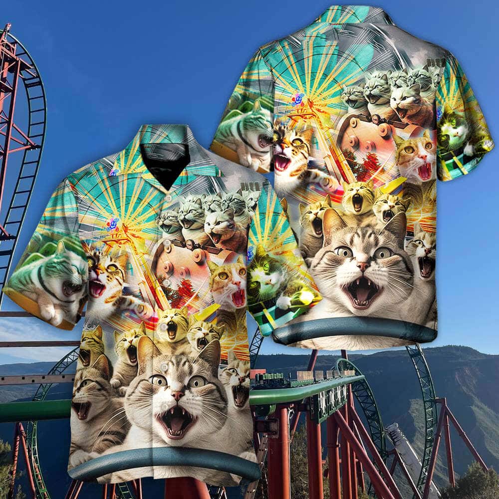 Funny Cat Hawaiian Shirt Gift For Beach Holiday
