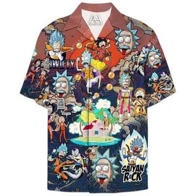 Cool Dragon Ball Z Rick And Morty Hawaiian Shirt Summer Holiday Gift