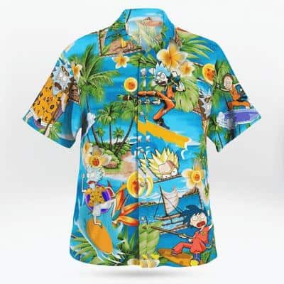 Beach Aloha Dragon Ball Rick And Morty Hawaiian Shirt Gift For Summer Lovers