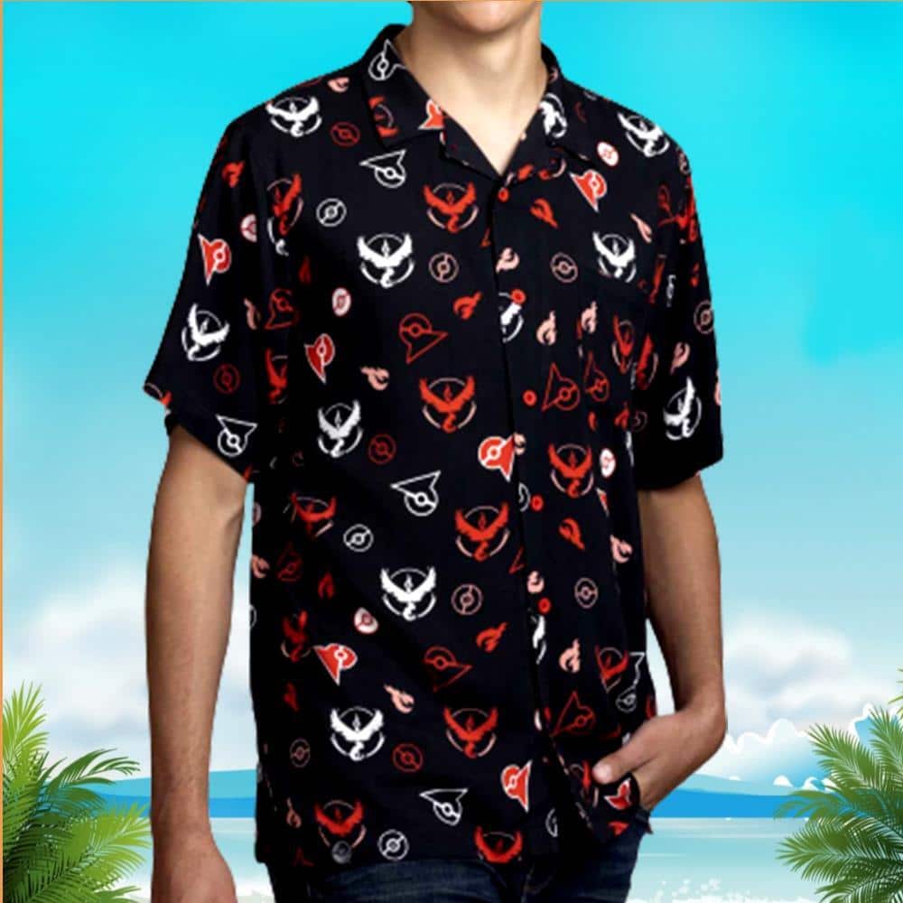 Team Valor Pokemon Hawaiian Shirt Beach Gift For Friends