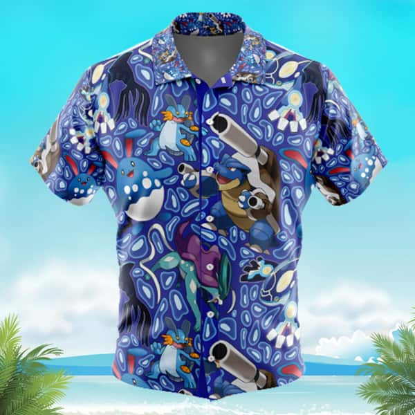 Water Pokemon Hawaiian Shirt Summer Gift For Friends