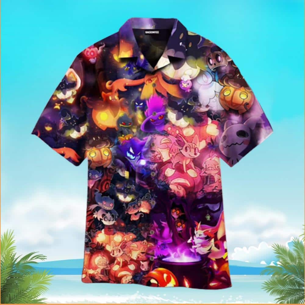 Halloween Aloha Pokemon Hawaiian Shirt Summer Lovers Gift