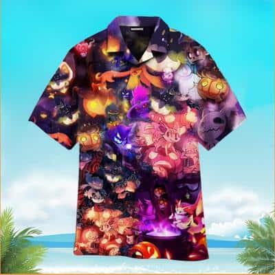 Halloween Aloha Pokemon Hawaiian Shirt Summer Lovers Gift