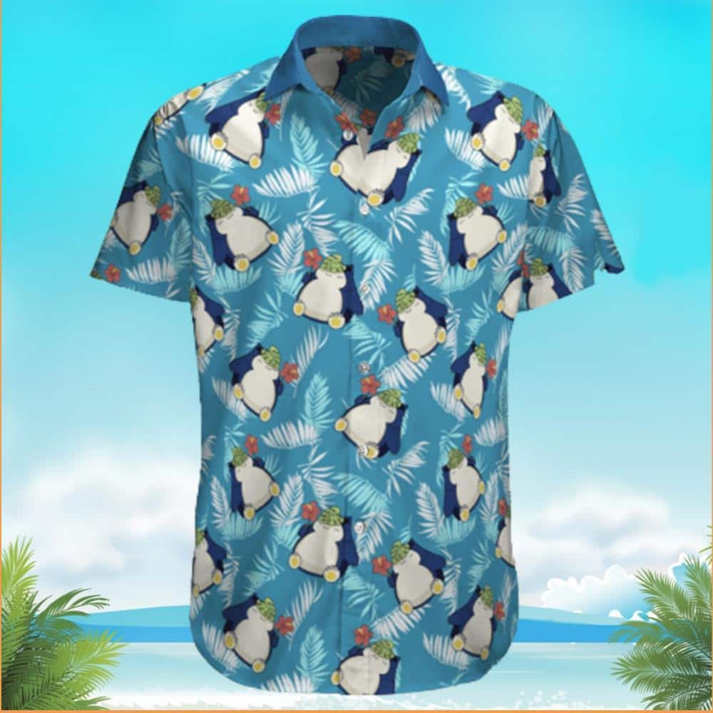 Summer Aloha Snorlax Pokemon Hawaiian Shirt Gift For Beach Trip