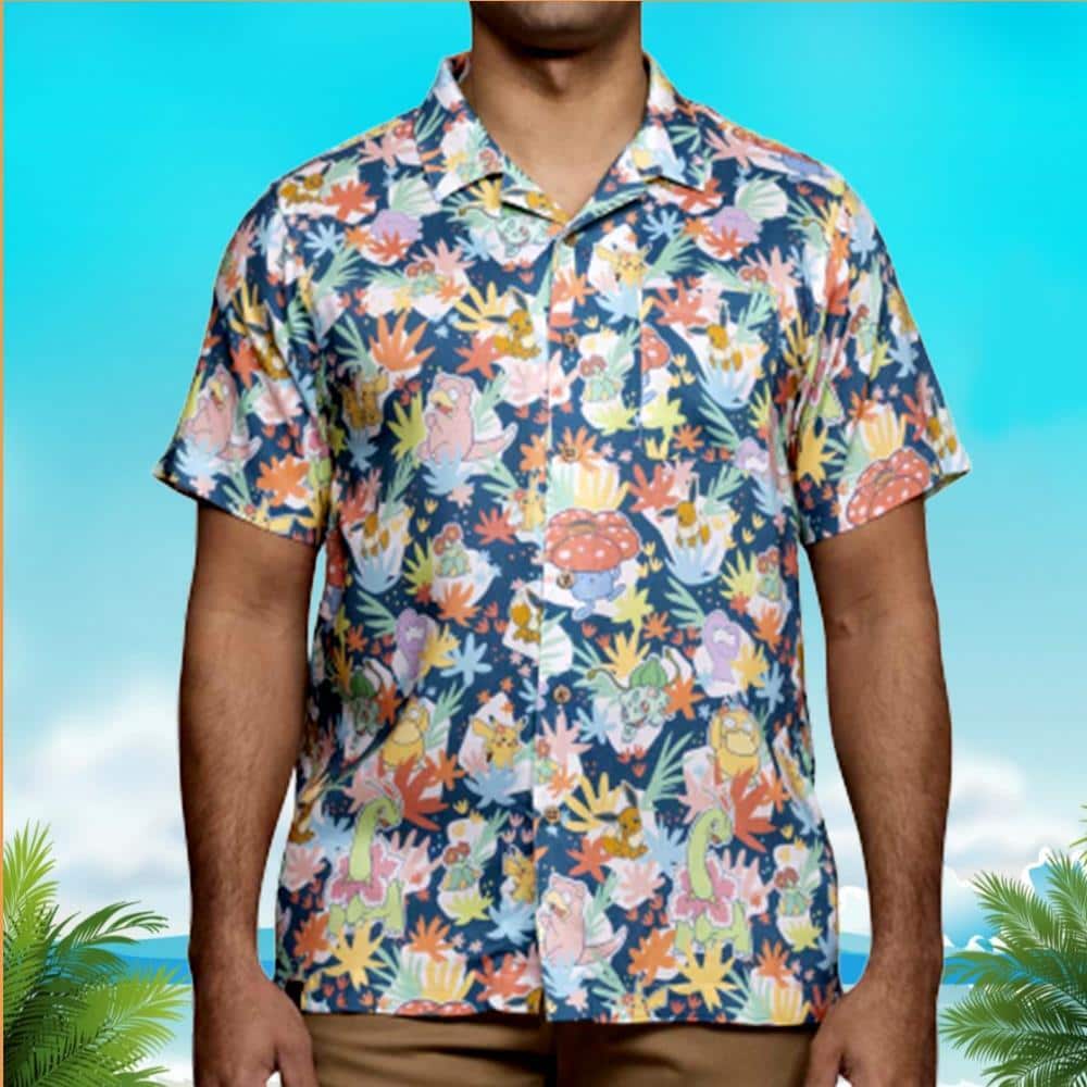 Aloha Pokemon Blossoming Friendships Hawaiian Shirt Summer Beach Gift
