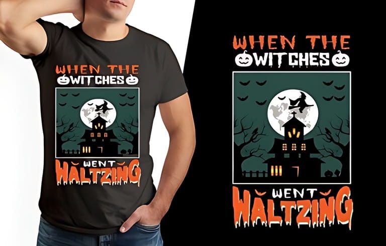 Halloween Custom T shirt design. Halloween Custom T shirt design.