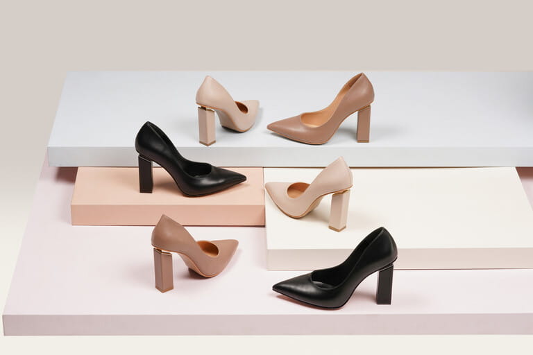 women high heel in isolated background in the studio