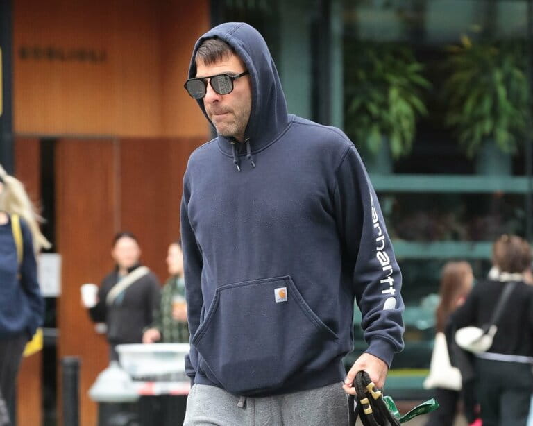 Zachary Quinto is seen on October 15, 2023 in New York City Zachary Quinto is seen on October 15, 2023 in New York City