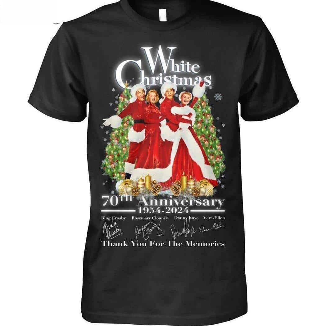 White Christmas 70th Anniversary T-Shirt Thank You For The Memories