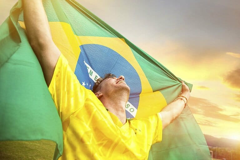 Brazilian soccer player wins the match Brazilian soccer player wins the match