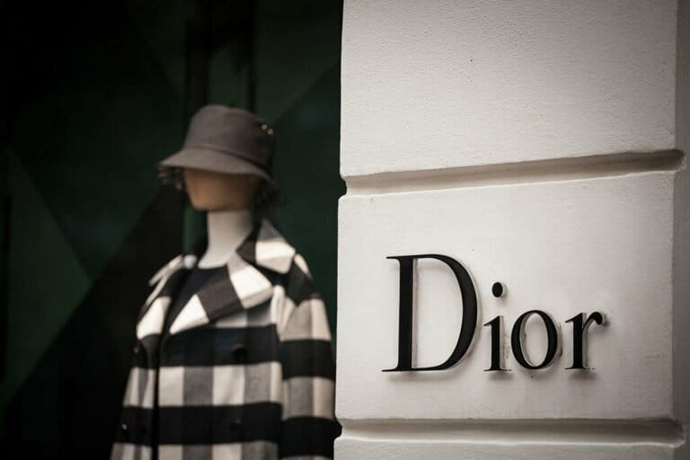 Christian Dior's logo is seen on the main store in Prague dior, or CD, is a French luxury goods company specializing in perfumes and fashion Christian Dior's logo is seen on the main store in Prague dior, or CD, is a French luxury goods company specializing in perfumes and fashion