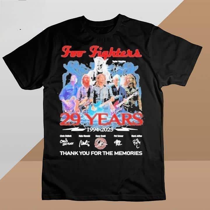 Foo Fighters Rip Taylor Hawkins T-Shirt Thank You For The Memories