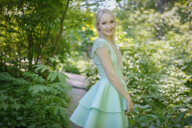 Summer portrait of young girl Summer portrait of young girl