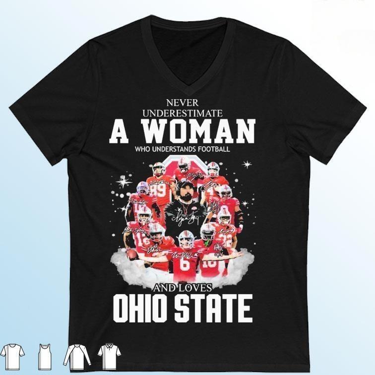 Ohio State Buckeyes T-Shirt Never Underestimate A Woman Who Understands Football