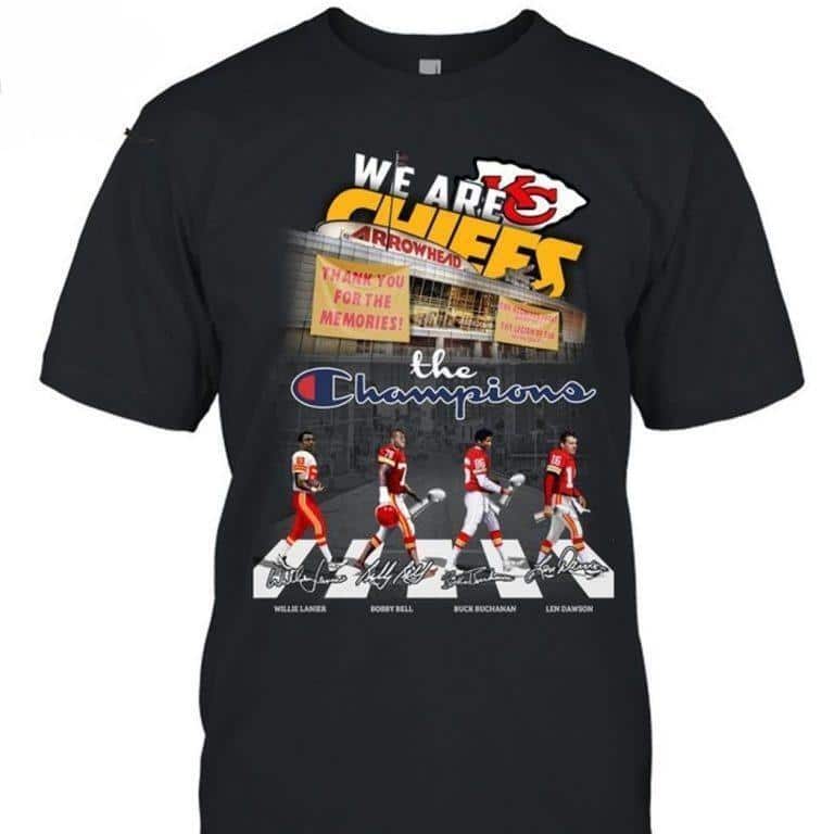 Kansas City Chiefs T-Shirt Thank You For The Memories The Champions