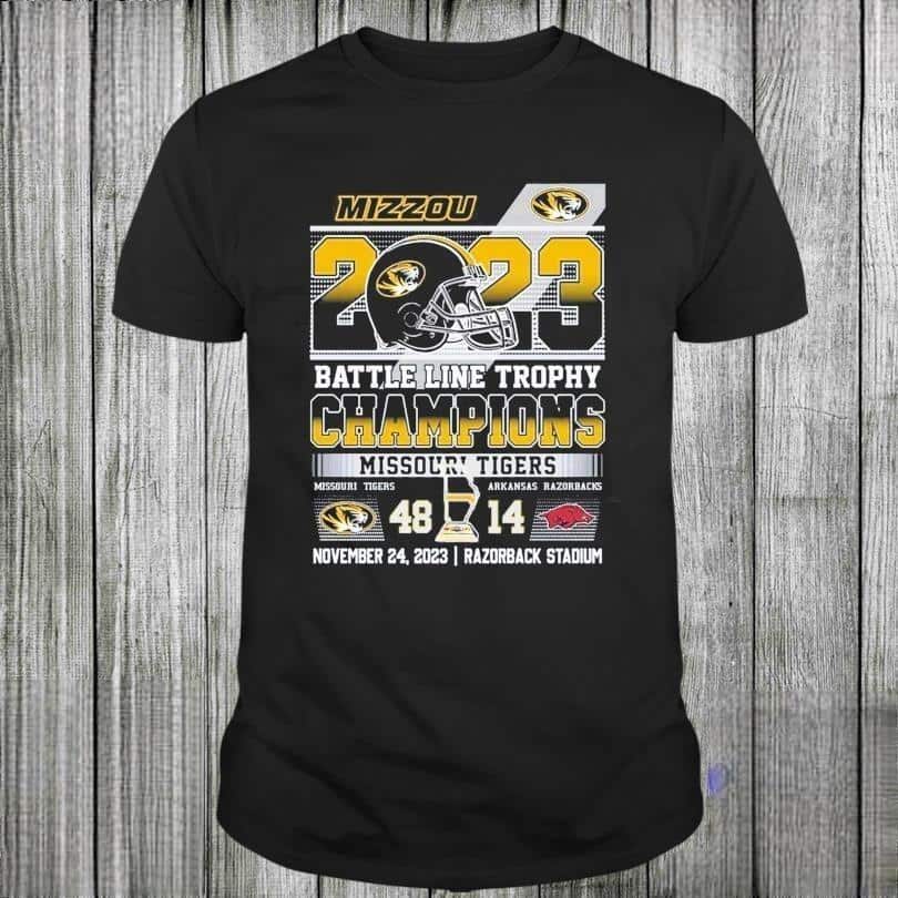 NCAA Battle Line Trophy Champions Missouri Tigers T-Shirt