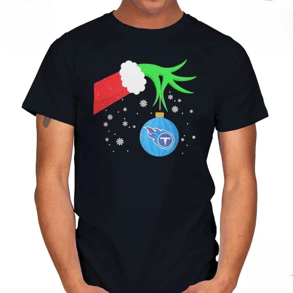Funny Grinch Ornament Tennessee Titans T-Shirt
