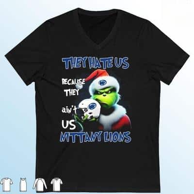 Funny Grinch They Hate Us Because Ain’t Us Penn State Nittany Lions T-Shirt