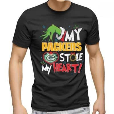 Funny Grinch Green Bay Packers T-Shirt My Stole My Heart