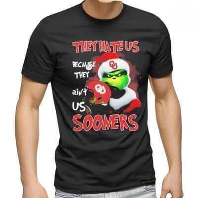 Grinch They Hate Us Because Ain’t Us Oklahoma Sooners T-Shirt
