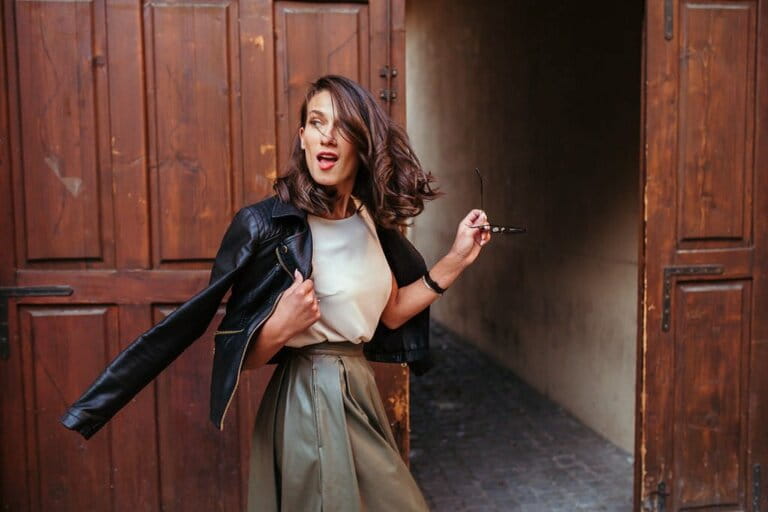 Beautiful young fashionable girl