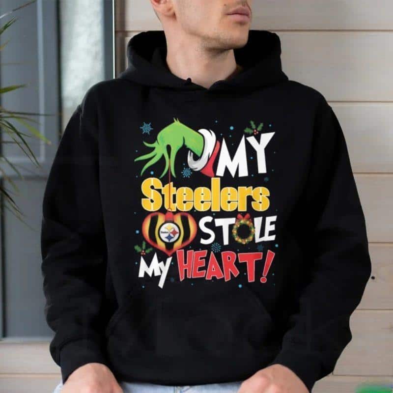 Funny Grinch NFL Pittsburgh Steelers T-Shirt My Stole My Heart
