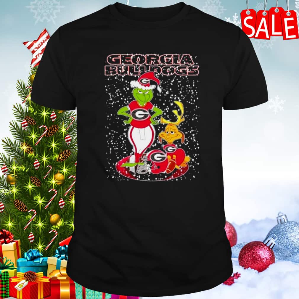 Funny Grinch Dog NCAA Georgia Bulldogs T-Shirt