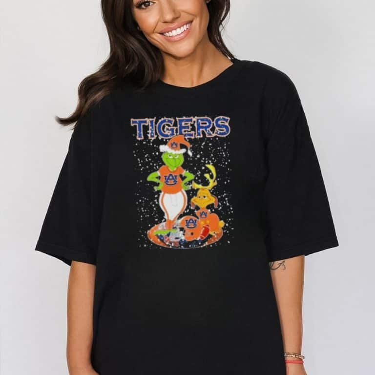 Funny Grinch Dog NCAA Auburn Tigers T-Shirt