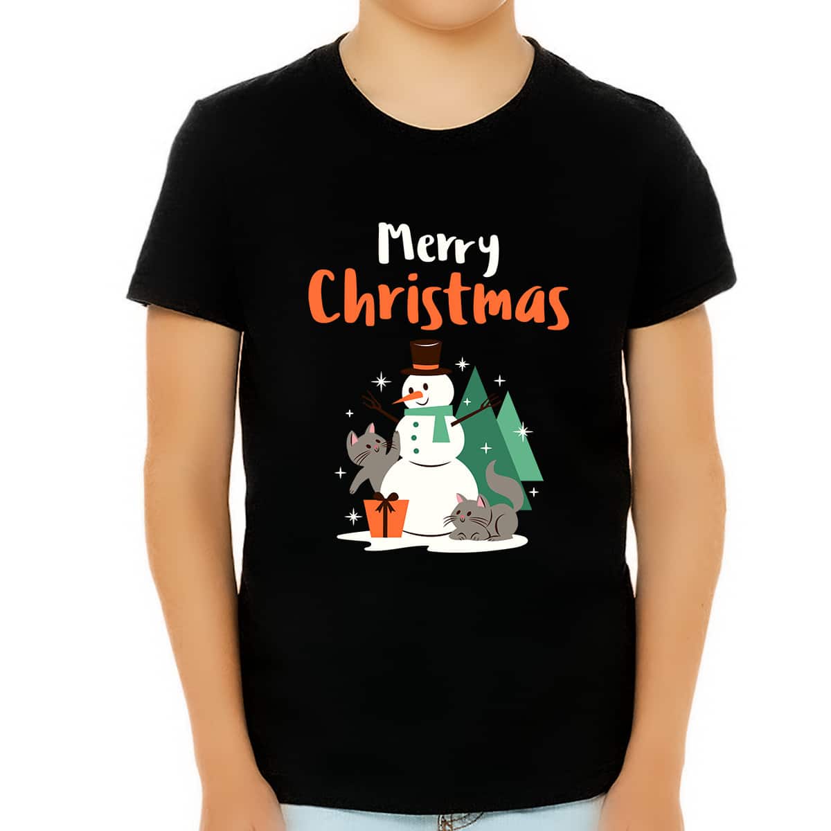 Cute Snowman T-Shirt Merry Christmas
