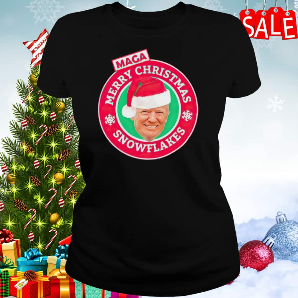 Donald Trump Christmas T Shirt Funny MAGA santa hat gift tee 