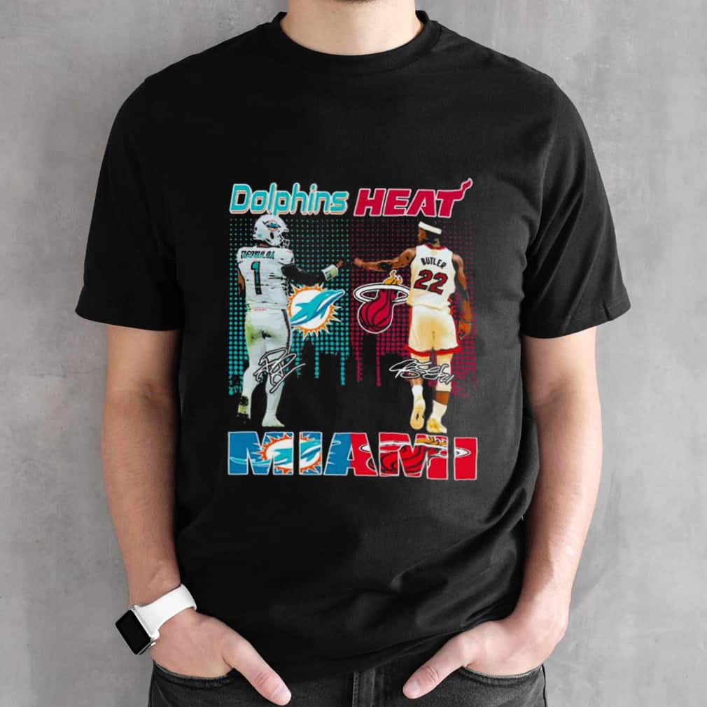 NFL Miami Dolphins NBA Miami Heat T-Shirt