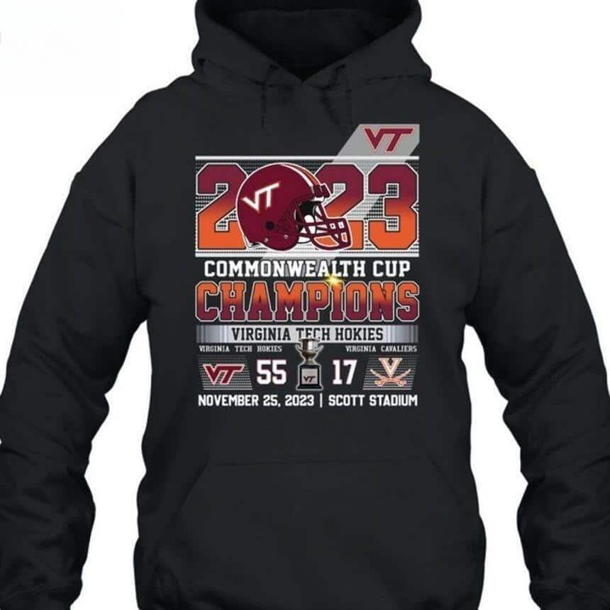 Virginia Tech Hokies T-Shirt Commonwealth Cup Champions