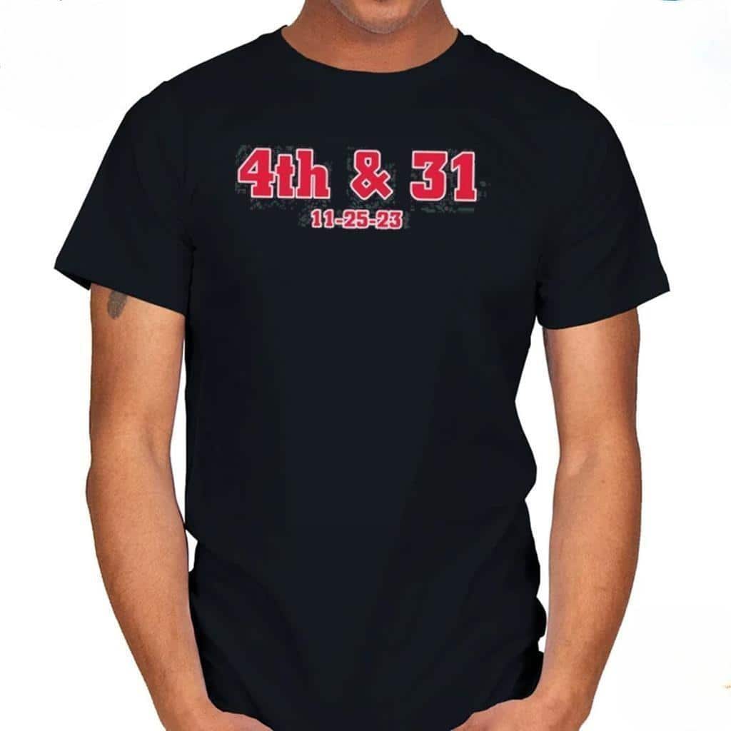 Dave Portnoy 4th And 31 11 25 23 Roll Tide T-Shirt